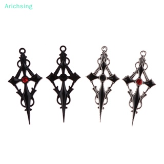 &lt;Arichsing&gt; จี้โลหะผสม รูปแม่มด ซาตาน สไตล์โกธิค สําหรับทําเครื่องประดับ DIY ลดราคา 4 ชิ้น