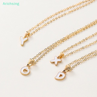 &lt;Arichsing&gt; สร้อยคอแฟชั่น 26 Initials Charm สําหรับผู้หญิง ผู้ชาย ดีไซน์พรีเมี่ยม ของขวัญ เครื่องประดับผู้หญิง ลดราคา