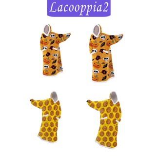 [Lacooppia2] ผ้าห่ม มีฮู้ด โอเวอร์ไซซ์ พร้อมแขนเสื้อ และกระเป๋า สําหรับห้องนอน ฮาโลวีน