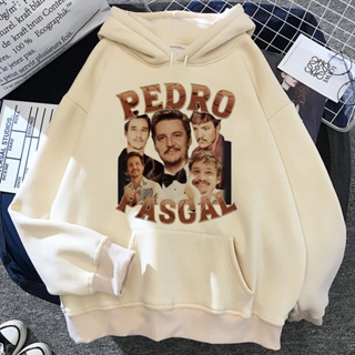 Pedro Pascal เสื้อกันหนาว เสื้อวอร์ม มีฮู้ด สไตล์วินเทจ ฮาราจูกุ สําหรับผู้หญิง y2k