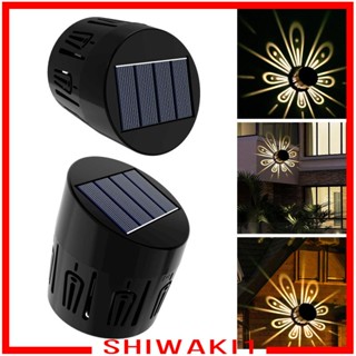 [Shiwaki1] โคมไฟ LED พลังงานแสงอาทิตย์ กันน้ํา IP44 สําหรับติดตกแต่งผนังบ้าน สวน รั้ว