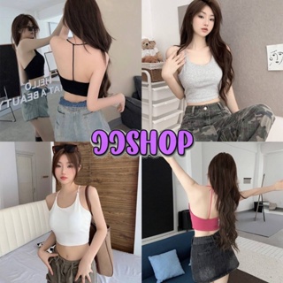 JJ Shop​💜​พร้อมส่ง เสื้อสายเดี่ยว สายด้านหลังT มีฟองน้ำ เว้าหลังเซ็กซี่ "FY2633"