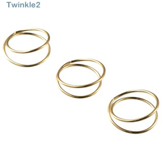 Twinkle แหวนโลหะ ชุบทอง คุณภาพสูง 1.77 นิ้ว × 0.87 นิ้ว สําหรับรัดผ้าเช็ดปาก 12 ชิ้น