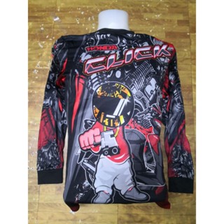 เสื้อกีฬาแขนยาว ลาย CLICK HONDA MIO นําเข้า สําหรับขี่รถจักรยานยนต์