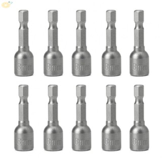 【VARSTR】Magnetic Nut Driver Set Kit 1/4" Hex Shank 10pcs Chrome Vanadium Steel