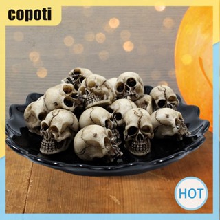 Copoti โมเดลหัวกะโหลก สร้างสรรค์ ขนาดเล็ก สําหรับตกแต่งบ้าน ฮาโลวีน 20 ชิ้น