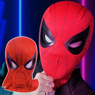 หน้ากากคอสเพลย์ ซูเปอร์ฮีโร่ Spider Man Eye กระพริบตา ขยับได้ สําหรับปาร์ตี้ฮาโลวีน