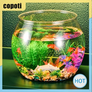 Copoti ตู้ปลาตั้งโต๊ะ แบบใส ทรงกลม อเนกประสงค์ สําหรับบ้าน ห้องนั่งเล่น ออฟฟิศ