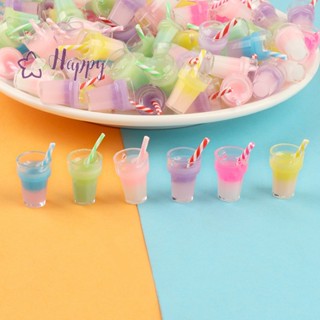 &lt;Happybay&gt; แก้วชานมจิ๋ว 1:12 อุปกรณ์เสริม สําหรับบ้านตุ๊กตา 5 ชิ้น