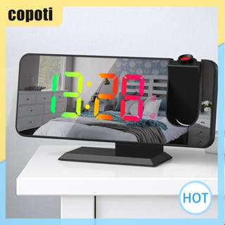 Copoti นาฬิกาปลุกดิจิทัล RGB 12 24H สําหรับนักเรียน และพนักงานออฟฟิศ