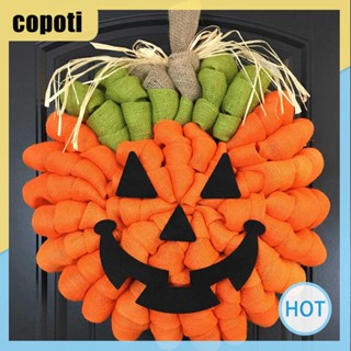 Copoti พวงหรีดฟักทองฮาโลวีน สําหรับตกแต่งบ้าน สวน รั้ว ฤดูใบไม้ร่วง