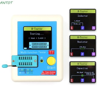 Antot เครื่องทดสอบทรานซิสเตอร์ ESR ไดโอด LCR ประจุกระแสไฟ มัลติมิเตอร์