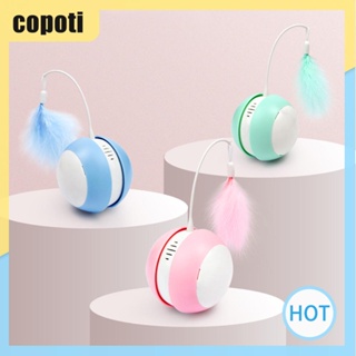 Copoti ของเล่นลูกบอลแมว 360° ของเล่นแมว แบบโต้ตอบ หมุนได้ ถอดออกได้ สําหรับแมวในบ้าน