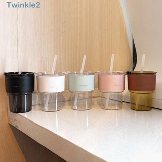 Twinkle แก้วกาแฟ พร้อมหลอดดูด 400 มล. พร้อมฝาปิด