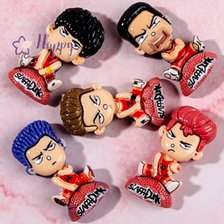 &lt;Happybay&gt; ฟิกเกอร์การ์ตูนอนิเมะ SLAM DUNK Hanamichi Sakuragi เครื่องประดับ ของขวัญ ของเล่นสําหรับเด็ก 5 ชิ้น