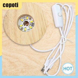 Copoti ฐานไฟ LED 6 ดวง ทรงกลม 4 นิ้ว สําหรับตกแต่งบ้าน