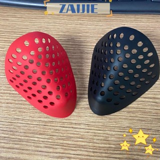 Zaijie24 Faceshell หน้ากากซิลิโคน สีแดง อุปกรณ์ประกอบฉากขับขี่ เดดพูล สีดํา ครึ่งหน้า สําหรับฮาโลวีน