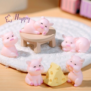 &lt;Happybay&gt; โมเดลตุ๊กตาหมูน่ารัก ขนาดเล็ก สําหรับตกแต่งบ้าน สวน