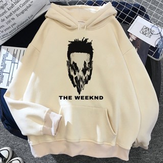 เสื้อกันหนาว มีฮู้ดดี้ ลาย the Weeknd y2k สไตล์ฮาราจูกุ สตรีท 90s สําหรับผู้หญิง