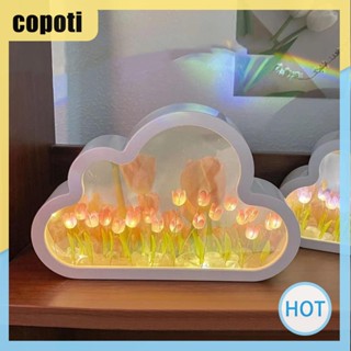 Copoti โคมไฟ รูปดอกทิวลิป เมฆ แฮนด์เมด DIY สําหรับตกแต่งบ้าน