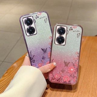 เคสโทรศัพท์มือถือแบบนิ่ม ลายกลิตเตอร์ระยิบระยับ ไล่โทนสี สําหรับ Vivo Y77 e Y77e VivoY77 VivoY77e 5G 2023