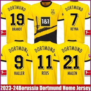 Yp2 เสื้อยืดกีฬาแขนสั้น ลายทีมเหย้า Jersey Brandt Reyna Malen Reus Haller 2023-2024 พลัสไซซ์ PY2