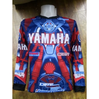 เสื้อกีฬาแขนยาว ลาย YAMAHA Scott Bridgestone สําหรับขี่รถจักรยานยนต์