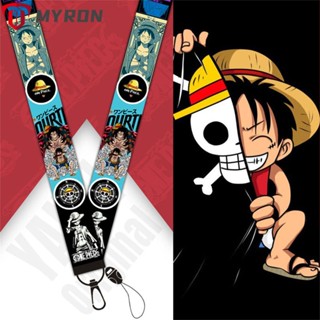 Myron พวงกุญแจ เชือกเส้นเล็ก ลายการ์ตูนอนิเมะ One Piece