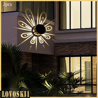 [Lovoski1] โคมไฟ LED พลังงานแสงอาทิตย์ สําหรับตกแต่งบันได ทางเดิน