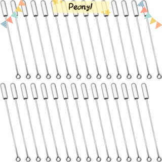 Pdony เข็มกลัดโลหะ 50 มม. สีเงิน สําหรับทําเครื่องประดับ