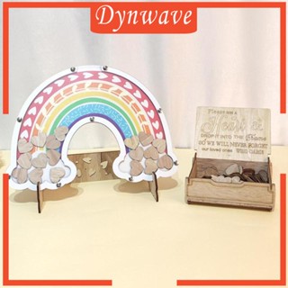 [Dynwave] สมุดเยี่ยมแต่งงาน กรอบหนังสือ ลายหัวใจ สีรุ้ง สําหรับแขก งานแต่งงาน