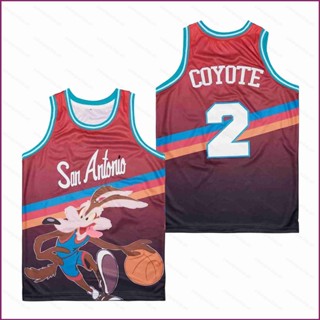 เสื้อกีฬาบาสเก็ตบอล ลายทีม Wile E Coyote Salmon Fade YP2 พลัสไซซ์ สําหรับผู้ชาย และผู้หญิง PY2