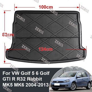 Zr พรมปูพื้น ป้องกันกระเป๋าเดินทาง สําหรับ VW Golf 5 6 GTI R R32 Rabbit MK5 MK6 2004-2013