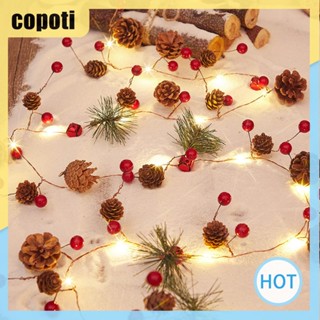 Copoti สายไฟหิ่งห้อย สีขาวอบอุ่น ยาว 2 เมตร สําหรับตกแต่งบ้าน คริสต์มาส