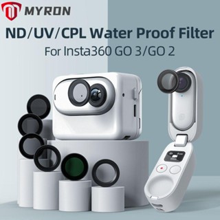 Myron ฝาครอบเลนส์กล้อง UV ND8 ND16 ND32 ND64 อุปกรณ์เสริม สําหรับ Insta360 GO 2 GO 3