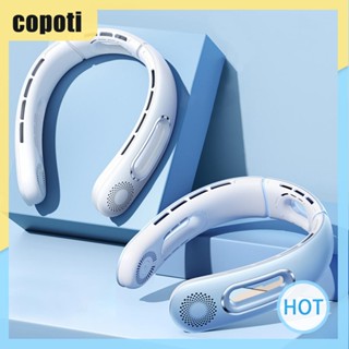 Copoti พัดลมระบายความร้อน แฮนด์ฟรี แบตเตอรี่ 3000 mAh แบบพกพา สําหรับบ้าน นอกบ้าน