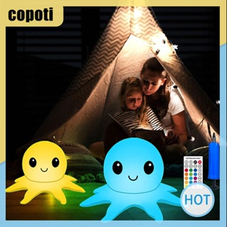 Copoti โคมไฟพลังงานแสงอาทิตย์ IP68 RGB เปลี่ยนสีได้ 4 โหมด กันน้ํา สําหรับตกแต่งสวน สระว่ายน้ํา