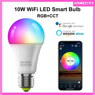 [พร้อม] Wifi Smart Bulb ทำงานร่วมกับ Alexa RGB Corrorful Dimmable Timer Function Magic Light หรือรีโมทคอนโทรลโคมไฟ