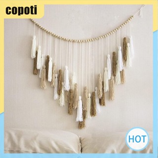 Copoti พวงมาลัยพู่ สไตล์โบฮีเมียน ขนาด 42.9*38.9 นิ้ว สําหรับตกแต่งบ้าน