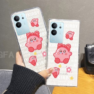 ใหม่ เคสโทรศัพท์มือถือ ซิลิโคนนิ่ม ใส กันกระแทก ลายการ์ตูนภาษาอังกฤษ Kabi and Kuromi น่ารัก สําหรับ VIVO V29 5G V29 2023