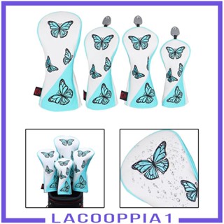 [Lacooppia1] ปลอกคลุมหัวไม้กอล์ฟ ผ้าฟลีซ สําหรับไม้กอล์ฟ 4 ชิ้น