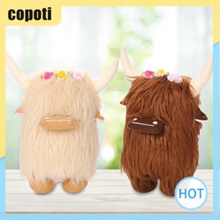 Copoti ของเล่นตุ๊กตาวัวขนยาว ลูกวัวแคระ สําหรับตกแต่งบ้าน