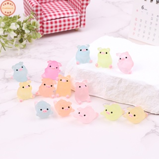 Newbaby ลูกบอลหมูเรืองแสง น่ารัก ของเล่นบรรเทาความเครียด DIY 5 10 ชิ้น