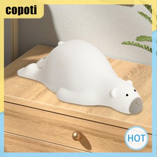 Copoti โคมไฟข้างเตียง รูปหมีขี้เกียจน่ารัก 1200MAH ชาร์จซ้ําได้ ของขวัญสําหรับเด็ก