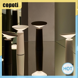 Copoti โคมไฟตั้งโต๊ะ LED 1200mAh ชาร์จ USB หรี่แสงได้ สําหรับบ้าน ห้องนอน