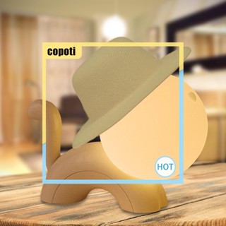 Copoti โคมไฟกลางคืน ซิลิโคน รูปแมว ตั้งเวลาปิดอัตโนมัติ 500mAh ชาร์จได้ สําหรับบ้าน