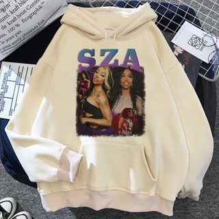 Sza เสื้อฮู้ดดี้ ผู้หญิง y2k อะนิเมะ สุนทรีย์ ฮาราจูกุ 2023 ผู้หญิง เสื้อผ้าวินเทจ