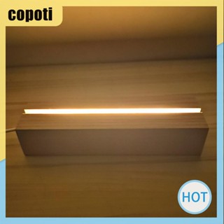 Copoti ฐานไฟกลางคืน LED ทรงสี่เหลี่ยม 400mAh ชาร์จ USB สําหรับบ้าน