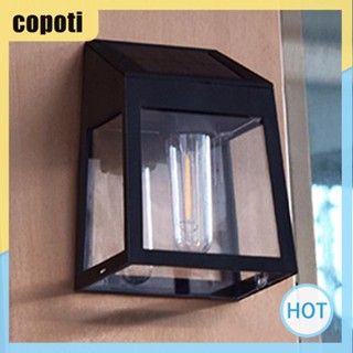 Copoti โคมไฟเซนเซอร์ ตรวจจับร่างกาย พลังงานแสงอาทิตย์ 800MAH สําหรับสวน และสวนสาธารณะ บ้าน