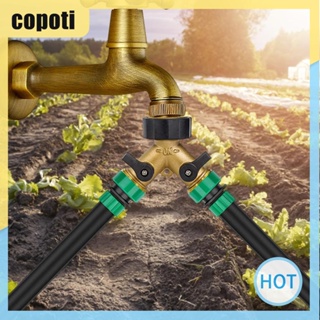 Copoti ท่อไดเวอร์เตอร์ ทองเหลือง 2 ทาง พร้อมแหวนรอง 2 ชิ้น เกลียว 3/4 นิ้ว สําหรับบ้าน สวน